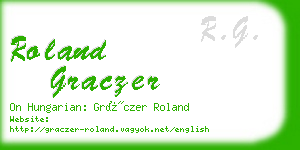 roland graczer business card